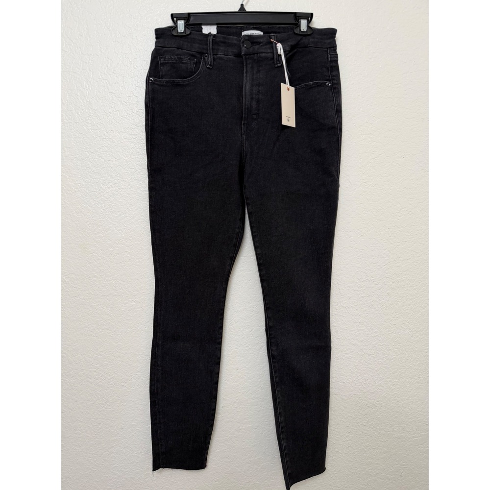 Good American Good Legs Jeans Womens 12/31 Black High Rise Skinny NWT GLRH419T